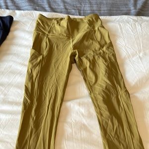 Lululemon pants size 4 chartreuse color. Great condition.